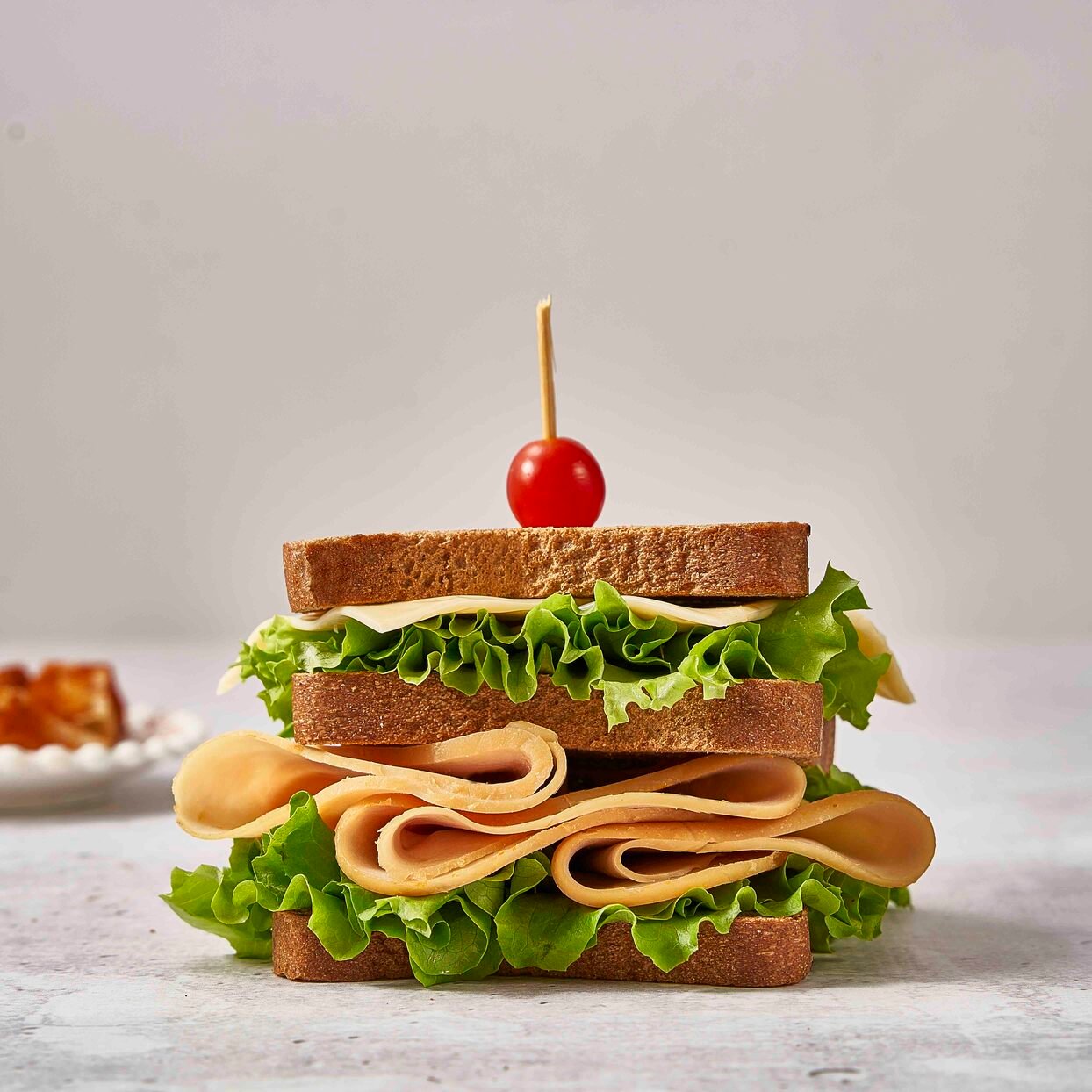 Club sandwich cheese